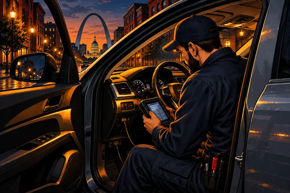 Programming a transponder car key to a vehicle immobiliser in St. Louis